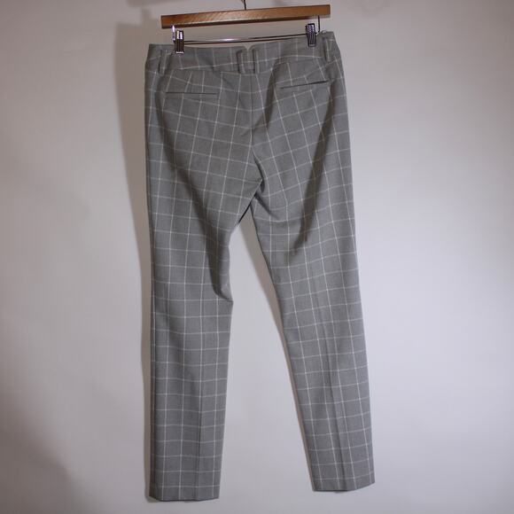 Amanda + Chelsea Gray Checkered Casual Dress Pants Size 4 - Picture 2 of 5